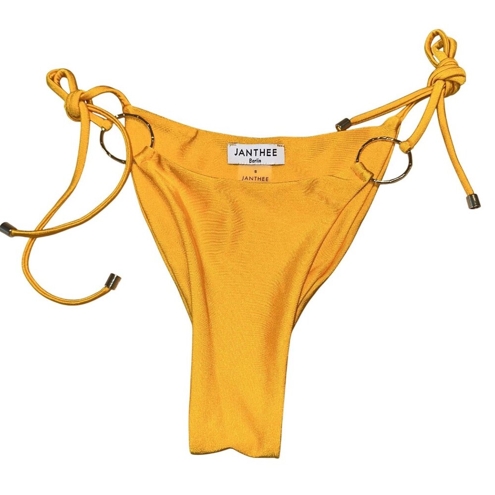 NWOT Janthee Dioni Elixia Orange Swim Bikini Bottoms Women's Small S